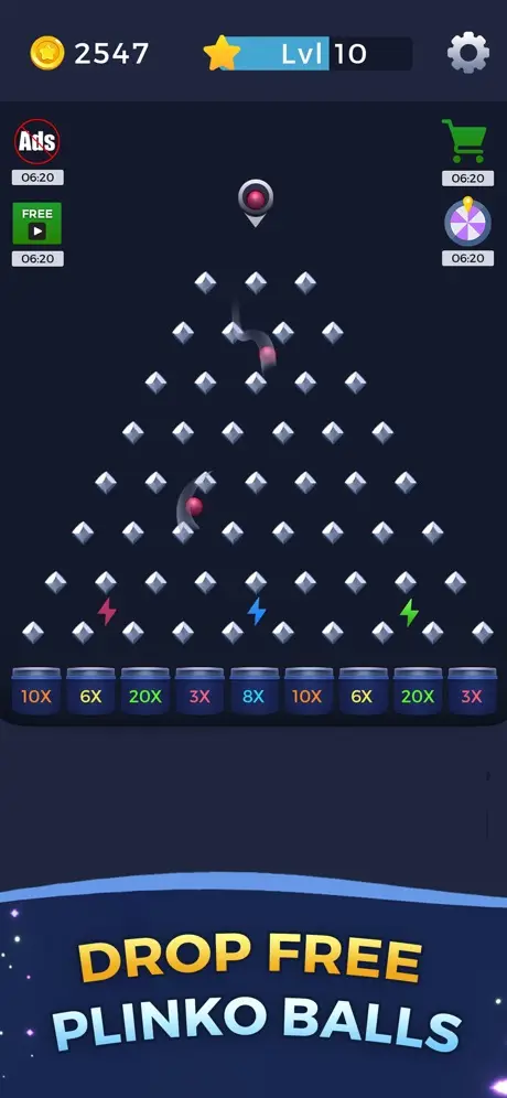 Lucky Plinko: Ball Drop Game screenshot 2