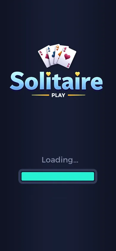 Solitaire Play title screen — card game built by Vojoy for Mistplay